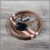 Handmade Wooden Catchall Tray: Maple, Purple Heart & Walnut - 5"
