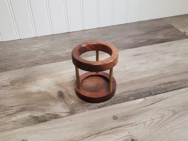 HOME-OFFICE-DESK-ORGANIZER Handmade Walnut Pencil Holder with Solid Brass Risers