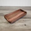 Walnut Ocean Wave Catchall Tray with Maple & Purpleheart